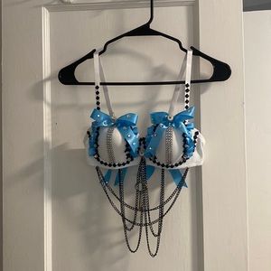Alice and wonderland costume bra